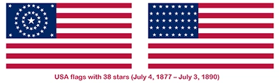 The 38-star flag